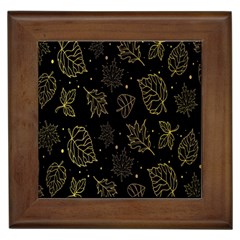 Leaves-01 Framed Tile by nateshop