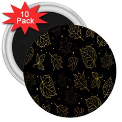 Leaves-01 3  Magnets (10 Pack) 