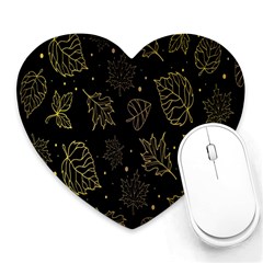 Leaves-01 Heart Mousepads by nateshop