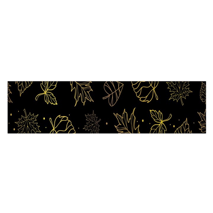 Leaves-01 Oblong Satin Scarf (16  x 60 )