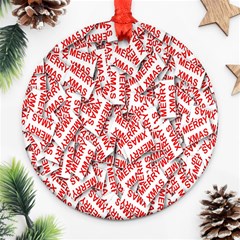 Merry-christmas Ornament (round) by nateshop