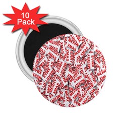 Merry-christmas 2 25  Magnets (10 Pack) 