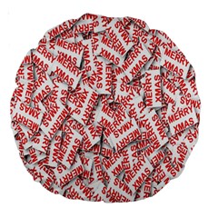 Merry-christmas Large 18  Premium Round Cushions by nateshop