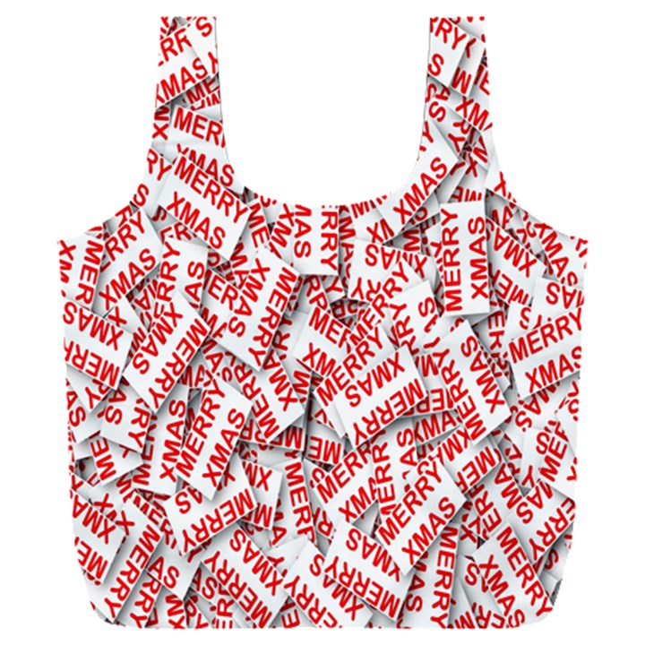 Merry-christmas Full Print Recycle Bag (XXL)