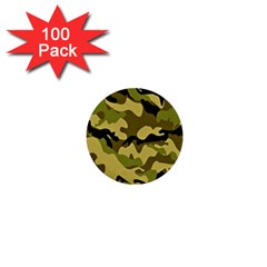 Army Camouflage Texture 1  Mini Buttons (100 Pack)  by nateshop