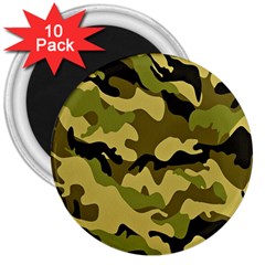 Army Camouflage Texture 3  Magnets (10 Pack) 