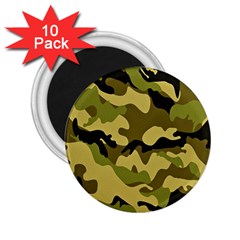 Army Camouflage Texture 2 25  Magnets (10 Pack) 