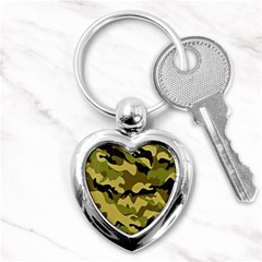 Army Camouflage Texture Key Chain (heart) by nateshop