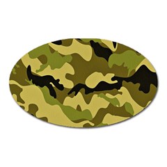 Army Camouflage Texture Oval Magnet by nateshop