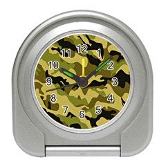 Army Camouflage Texture Travel Alarm Clock by nateshop