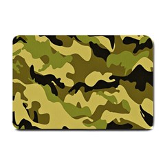 Army Camouflage Texture Small Doormat  by nateshop