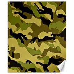 Army Camouflage Texture Canvas 11  X 14  by nateshop