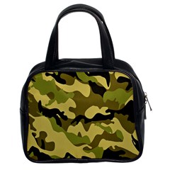 Army Camouflage Texture Classic Handbag (two Sides) by nateshop