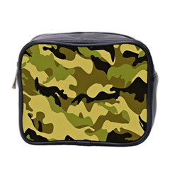 Army Camouflage Texture Mini Toiletries Bag (two Sides) by nateshop