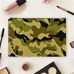 Army Camouflage Texture Cosmetic Bag (Large) Front