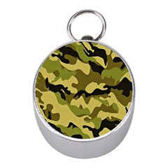 Army Camouflage Texture Mini Silver Compasses by nateshop