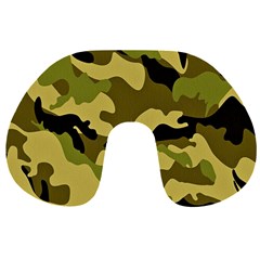 Army Camouflage Texture Travel Neck Pillow by nateshop