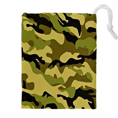 Army Camouflage Texture Drawstring Pouch (5xl) by nateshop