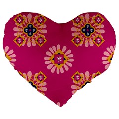 Morroco Large 19  Premium Heart Shape Cushions