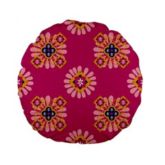 Morroco Standard 15  Premium Flano Round Cushions