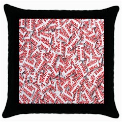 Merry-christmas Throw Pillow Case (black) by nateshop