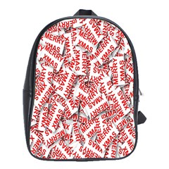 Merry-christmas School Bag (xl) by nateshop