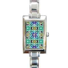 Mosaic 3 Rectangle Italian Charm Watch by nateshop