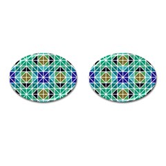 Mosaic 3 Cufflinks (oval) by nateshop