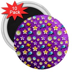 Pattern 3  Magnets (10 Pack)  by nateshop