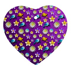 Pattern Heart Ornament (two Sides) by nateshop