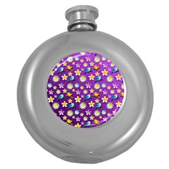 Pattern Round Hip Flask (5 Oz) by nateshop