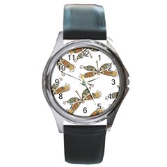 Pattern-35 Round Metal Watch by nateshop