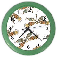 Pattern-35 Color Wall Clock by nateshop