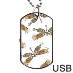 Pattern-35 Dog Tag Usb Flash (one Side) by nateshop