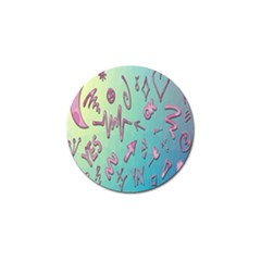 Pink Yes Bacground Golf Ball Marker (4 Pack) by nateshop