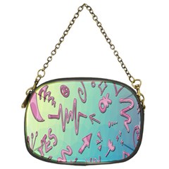 Pink Yes Bacground Chain Purse (one Side) by nateshop