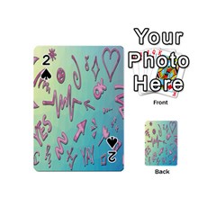 Pink Yes Bacground Playing Cards 54 Designs (mini) by nateshop