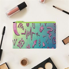 Pink Yes Bacground Cosmetic Bag (xs) by nateshop