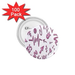 Pink 1 75  Buttons (100 Pack)  by nateshop