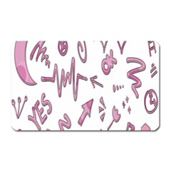 Pink Magnet (rectangular) by nateshop