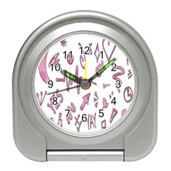 Pink Travel Alarm Clock by nateshop