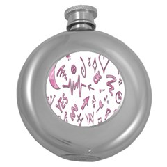 Pink Round Hip Flask (5 Oz) by nateshop