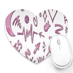 Pink Heart Mousepads by nateshop