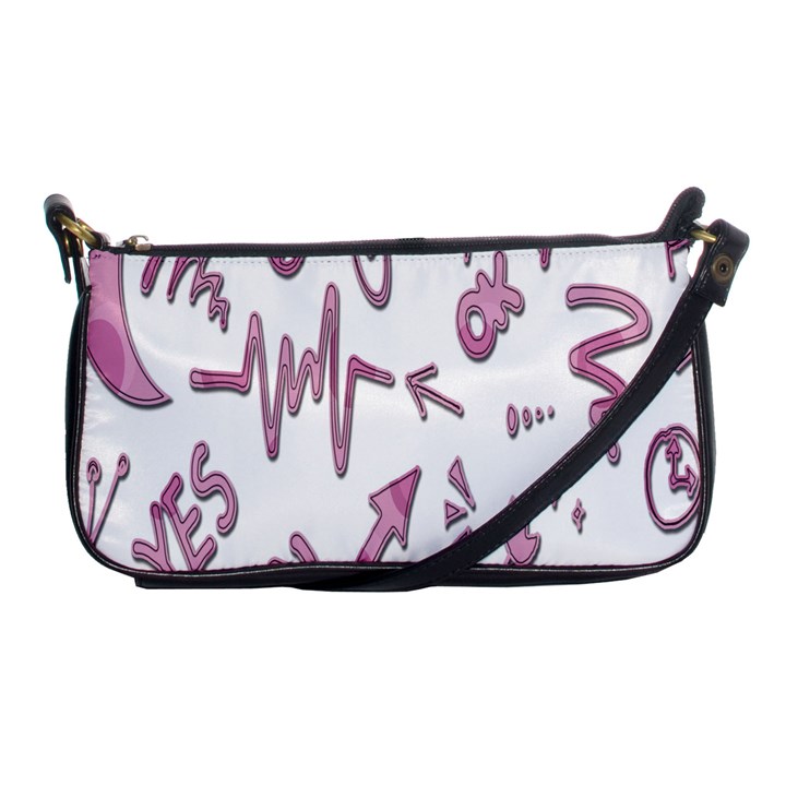 Pink Shoulder Clutch Bag