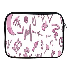 Pink Apple Ipad 2/3/4 Zipper Cases by nateshop