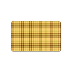 Plaid Magnet (name Card) by nateshop