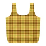 Plaid Full Print Recycle Bag (L) Front