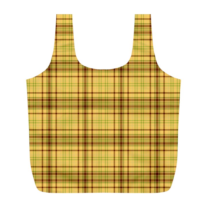 Plaid Full Print Recycle Bag (L)