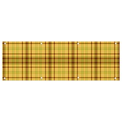 Plaid Banner And Sign 9  X 3  by nateshop