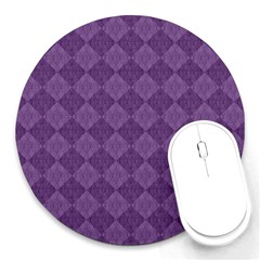 Purple Round Mousepads by nateshop